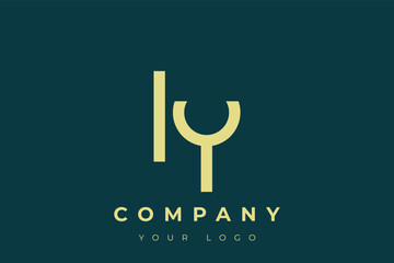 IY Modern Golden Logo