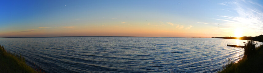 Abend am Stettiner Haff bei Kamminke