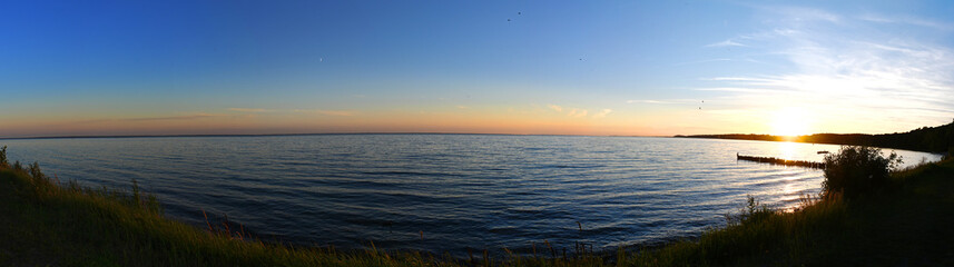 Abend am Stettiner Haff bei Kamminke