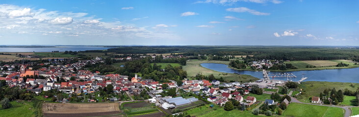 Obraz premium Usedom (Stadt) und Hafen