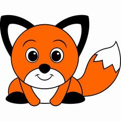 Cute cartoon cat and dog character illustration with happy smiling faces in fun playful style