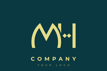 MH Modern Golden Logo