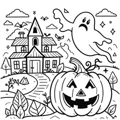 halloween pumpkin house