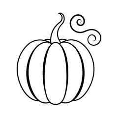 Simple stylized black and white line drawing vector illustration for versatile use