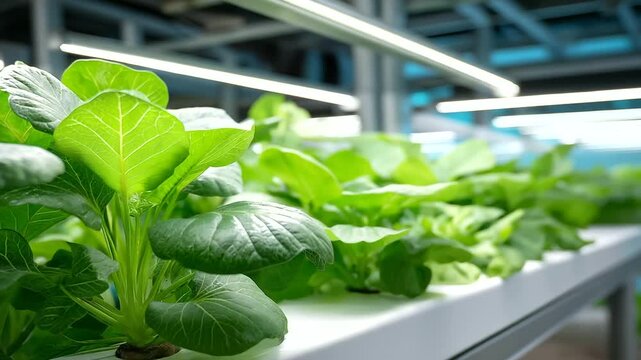 Lab-farm hybrid with Singaporean bioengineers hybridizing beans and moringa, climate-adaptive genetic tech, pioneering sustainable harvest, enhanced organic market. three-quarter wide angle, cinemat
