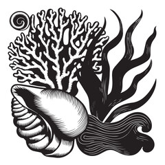 Hand-Drawn Botanical Line Art Vector Bundle