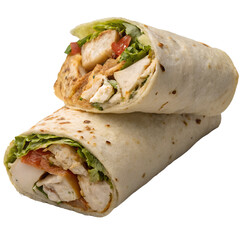 Chicken Wrap on transparent background