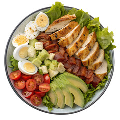 Cobb Salad on transparent background