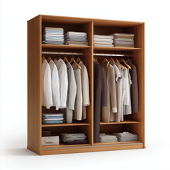 Furniture on plain white background. Minimalist