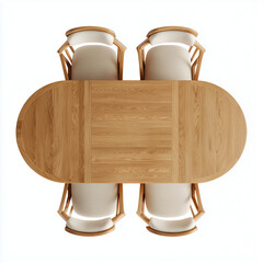 Furniture on plain white background. Minimalist