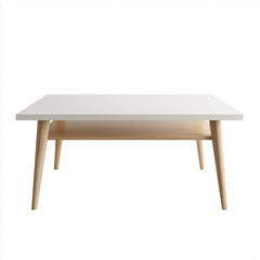 Furniture on plain white background. Minimalist