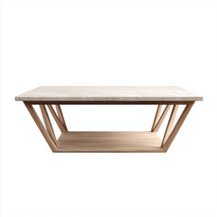 Furniture on plain white background. Minimalist