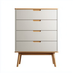 Furniture on plain white background. Minimalist
