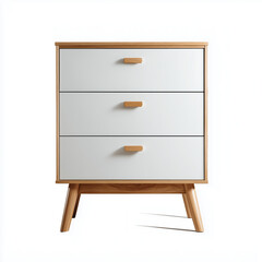 Furniture on plain white background. Minimalist