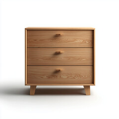 Furniture on plain white background. Minimalist