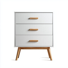Furniture on plain white background. Minimalist