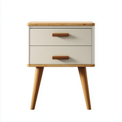 Furniture on plain white background. Minimalist