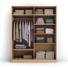 Furniture on plain white background. Minimalist