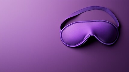 This vibrant purple eye mask is designed for sleeping, providing comfort and light blocking. Its soft material promotes better rest in any environment, perfect for travel or home use.