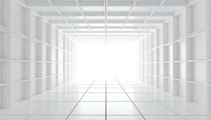 White tunnel perspective