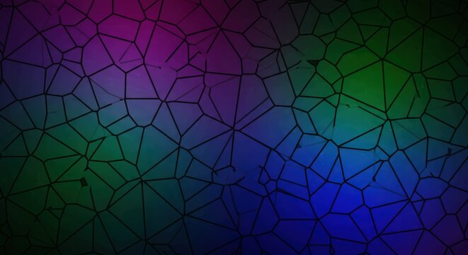Abstract Luminous Polygonal Crystal Mosaic Background