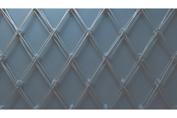 A textured surface featuring a diamond lattice pattern made of dark materials.