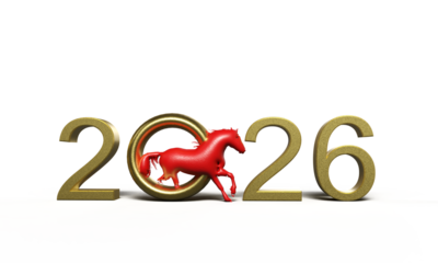 2026 golden yellow orange color horse red pink color 2026 year of the horse chinese new year february month festive zodiac celebration china chinese new year 2026 lucky wealth asia holiday 2026 event 