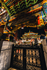 横浜中華街 関帝廟 夜のライトアップ