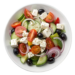 Greek Salad on transparent background