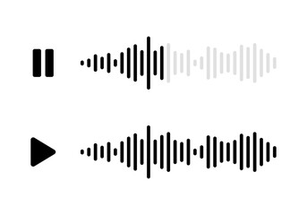 Voice message icon set