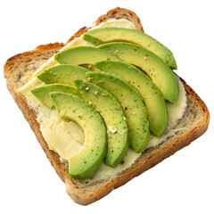 Avocado Toast on transparent background