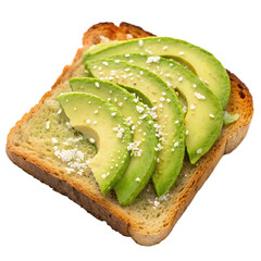 Avocado Toast on transparent background