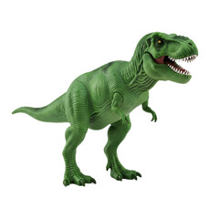 Fototapeta premium Tyrannosaurus Rex Toy Roaring Isolated on Transparent Background