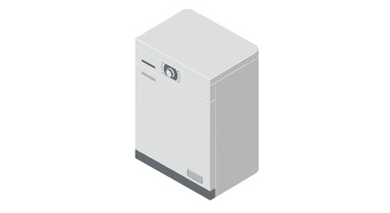 Modern isometric dishwasher design for kitchen appliance concepts
