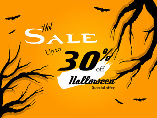 happy halloween text discount event