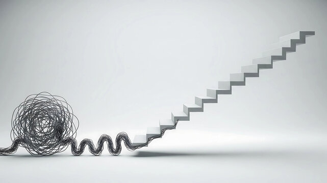 Complexity to Progress: Tangled Wires Unraveling into an Ascending Minimalist Staircase