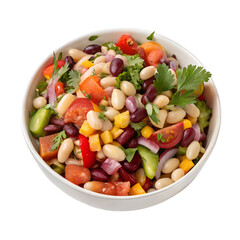 Bean Salad on transparent background