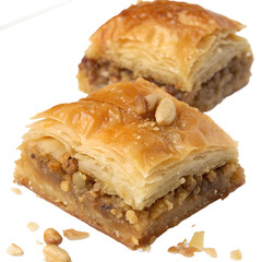 Baklava on transparent background Baklava on transparent background