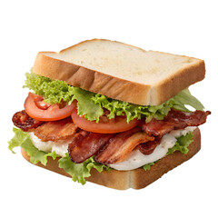 BLT Sandwich on transparent background