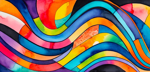 Bright multicolor background, colorful abstract pattern