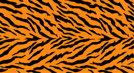 Animal Print Seamless Pattern. Tiger skin texture ideal for textile, packaging, and modern graphic design.