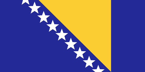 Flag of Bosnia and Herzegovina.