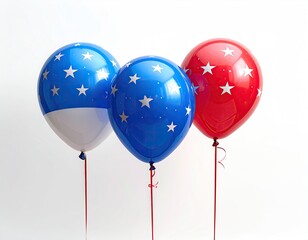Patriotic balloons red, white and blue stars