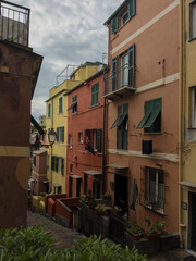 old houses in the old town. Genoa