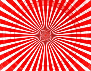 Red and white radial pattern