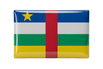 Vibrant Central African Republic flag emblem evokes national pride and patriotic spirit for travel, culture, and global representation