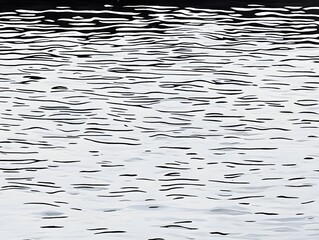Abstract Black and White Water Ripple Texture Background