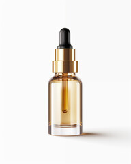 Glass dropper bottle golden