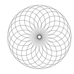 Modern geometric design with abstract shapes and vibrant colors / Diseño geométrico moderno con formas abstractas y colores vibrantes / Modernes geometrisches Design mit abstrakten Formen und lebendig