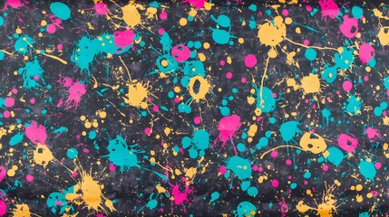 Abstract Colorful Paint Splatter Texture Background